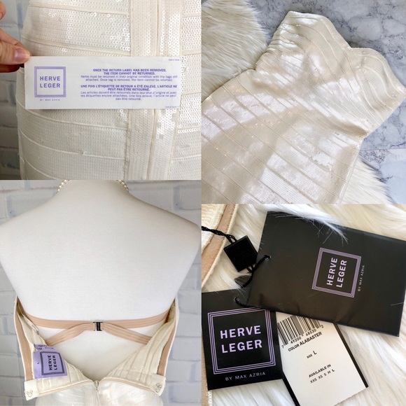 H E R V E L E G E R : “Nazik” Sequin Dress - Picture 5 of 8